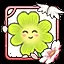 The glory of the four leaf clover King icon