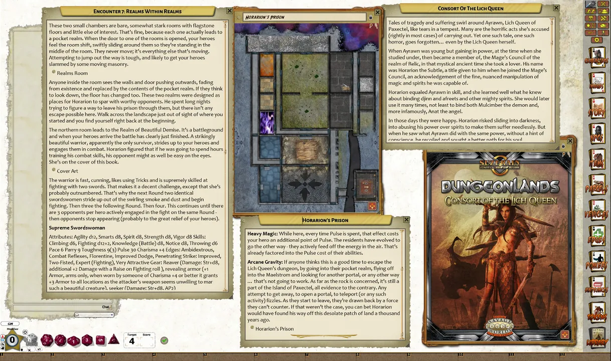 Fantasy Grounds - Dungeonlands: Consort of the Lich Queen (Savage Worlds) Screenshot 2