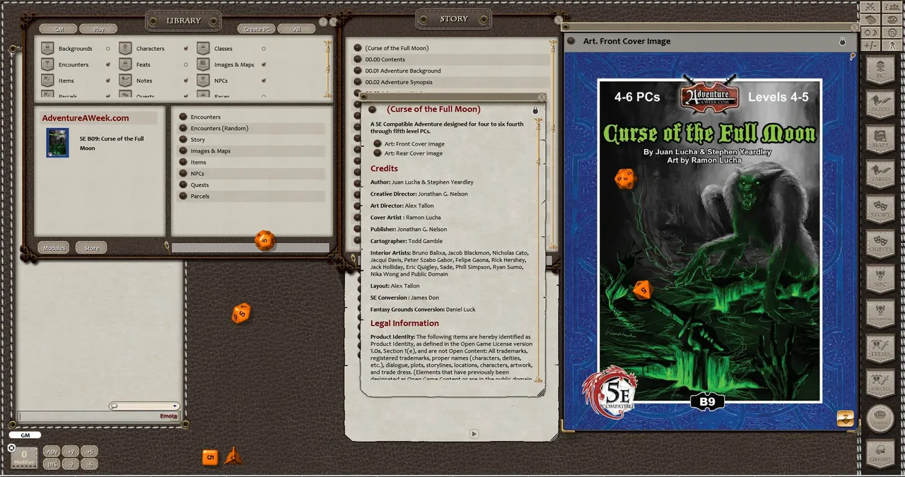 Fantasy Grounds - B09: Curse of the Full Moon (5E) Screenshot 2