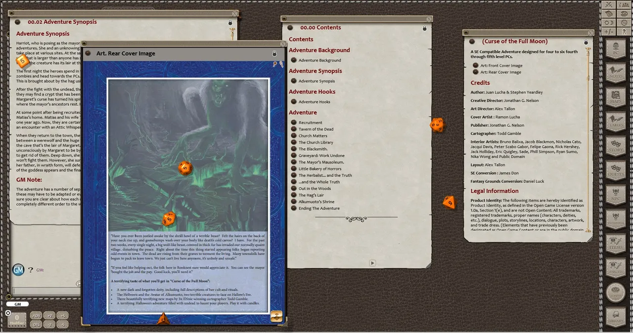 Fantasy Grounds - B09: Curse of the Full Moon (5E) Screenshot 3