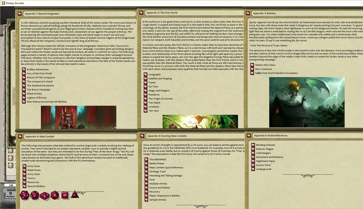 Fantasy Grounds - Pathfinder RPG - Kingmaker AP 6: Sound of a Thousand Screams Screenshot 5