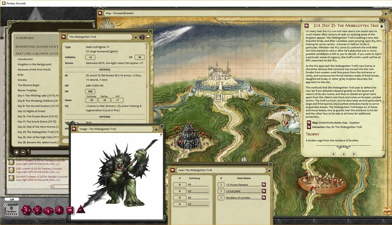 Fantasy Grounds - Pathfinder RPG - Kingmaker AP 6: Sound of a Thousand Screams Screenshot 0