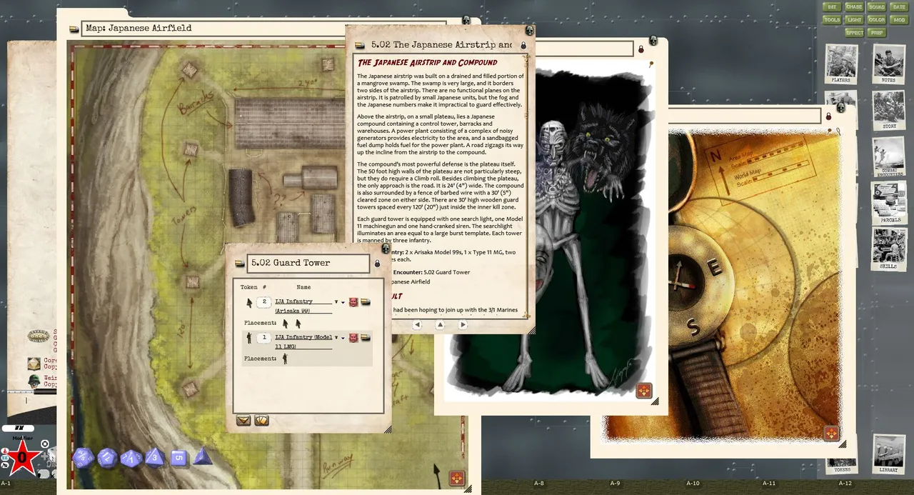 Fantasy Grounds - Weird Wars II: Island of Dreams (Savage Worlds) Screenshot 3