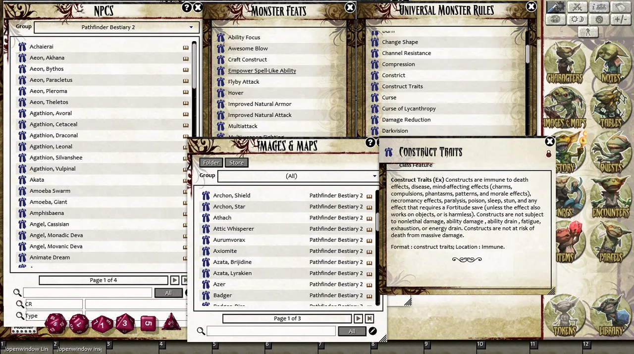 Fantasy Ground - Pathfinder RPG - Bestiary 2 Pack (PFRPG) Screenshot 4