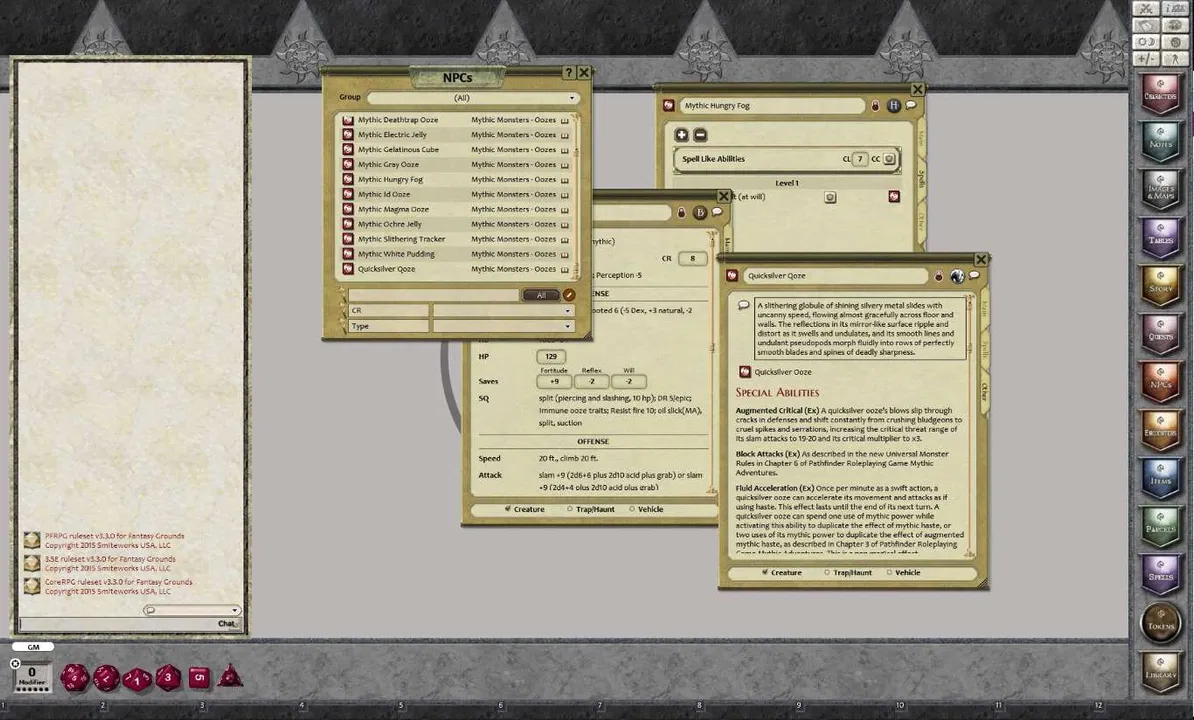 Fantasy Grounds - Mythic Monsters #3: Oozes (PFRPG) Screenshot 2