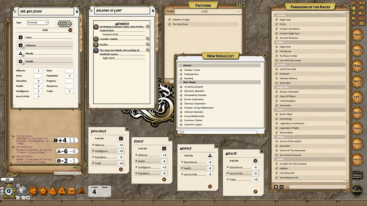 Fantasy Grounds - Shaintar: Legends Unleashed (Savage Worlds) Screenshot 1