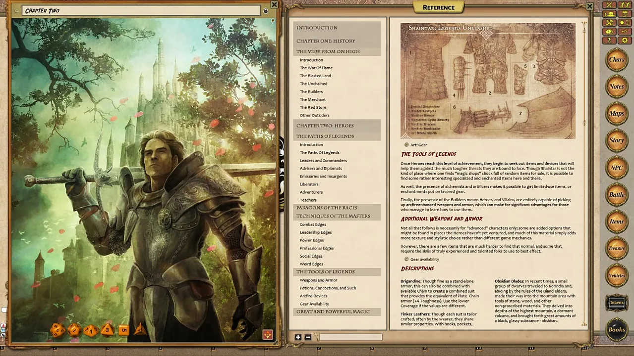 Fantasy Grounds - Shaintar: Legends Unleashed (Savage Worlds) Screenshot 2