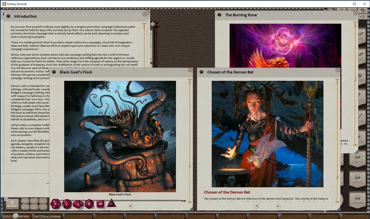 Fantasy Grounds - Demon Cults & Secret Societies (5E) Screenshot 1