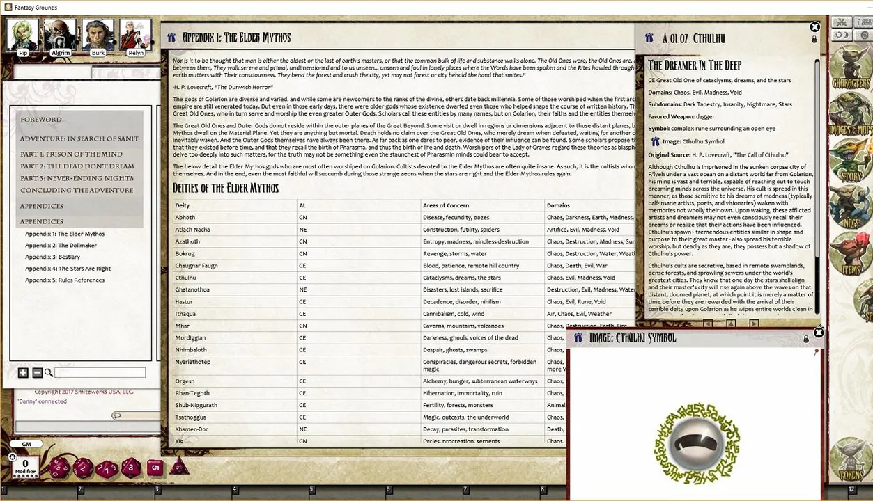 Fantasy Grounds - Pathfinder RPG - Strange Aeons AP 1: In Search of Sanity (PFRPG) Screenshot 6