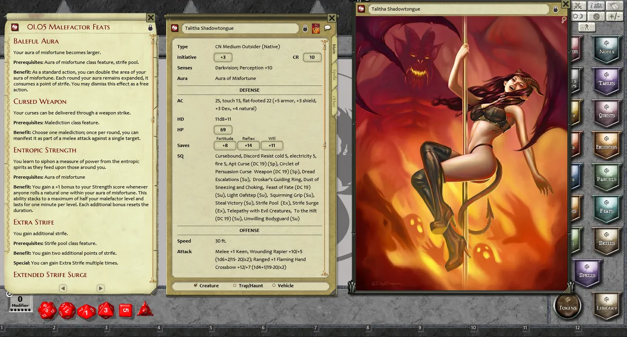 Fantasy Grounds - The Malefactor Class: Revised & Expanded (PFRPG) Screenshot 2