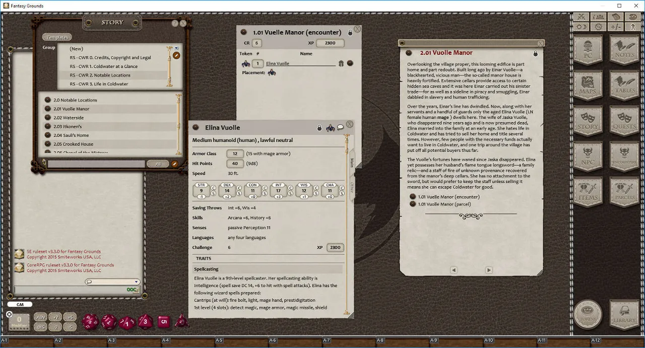 Fantasy Grounds - Village Backdrop: Coldwater (5E) Screenshot 0