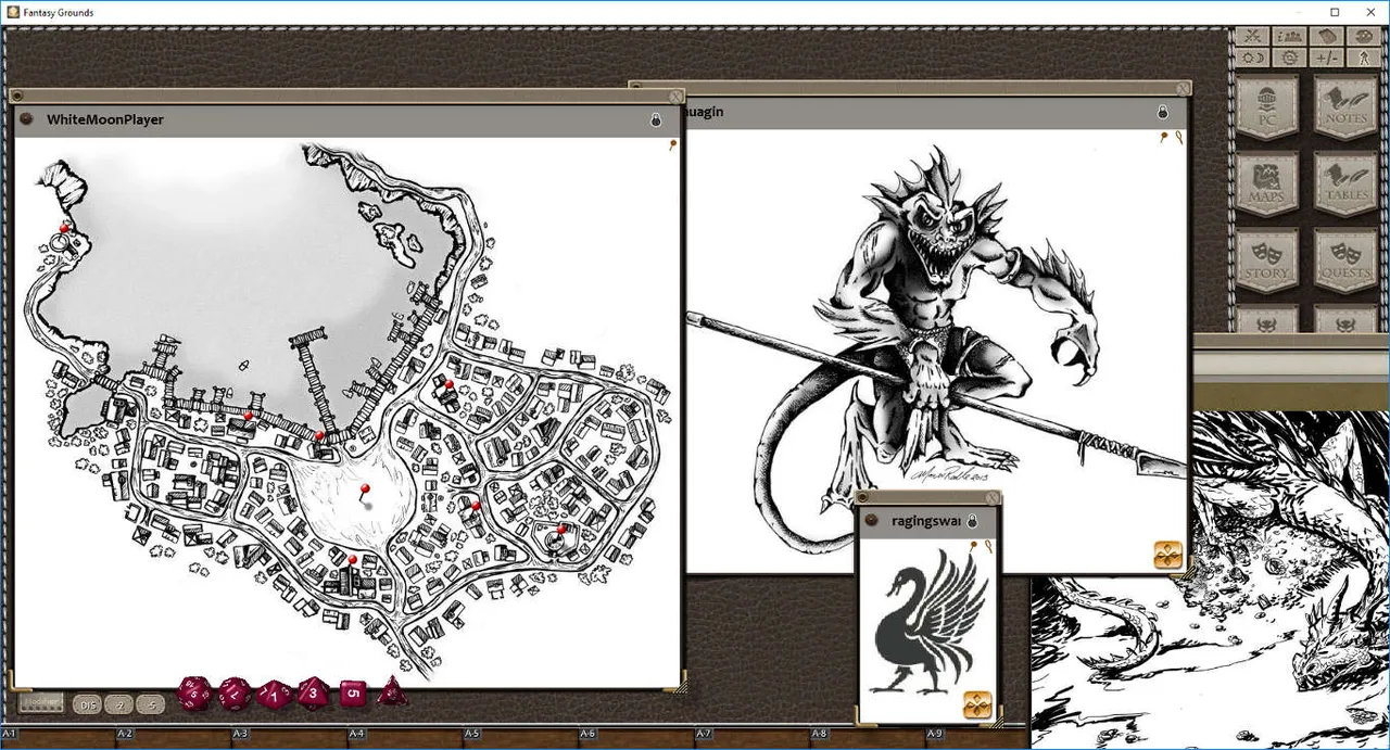 Fantasy Grounds - Village Backdrop: White Moon Cove (5E) Screenshot 2
