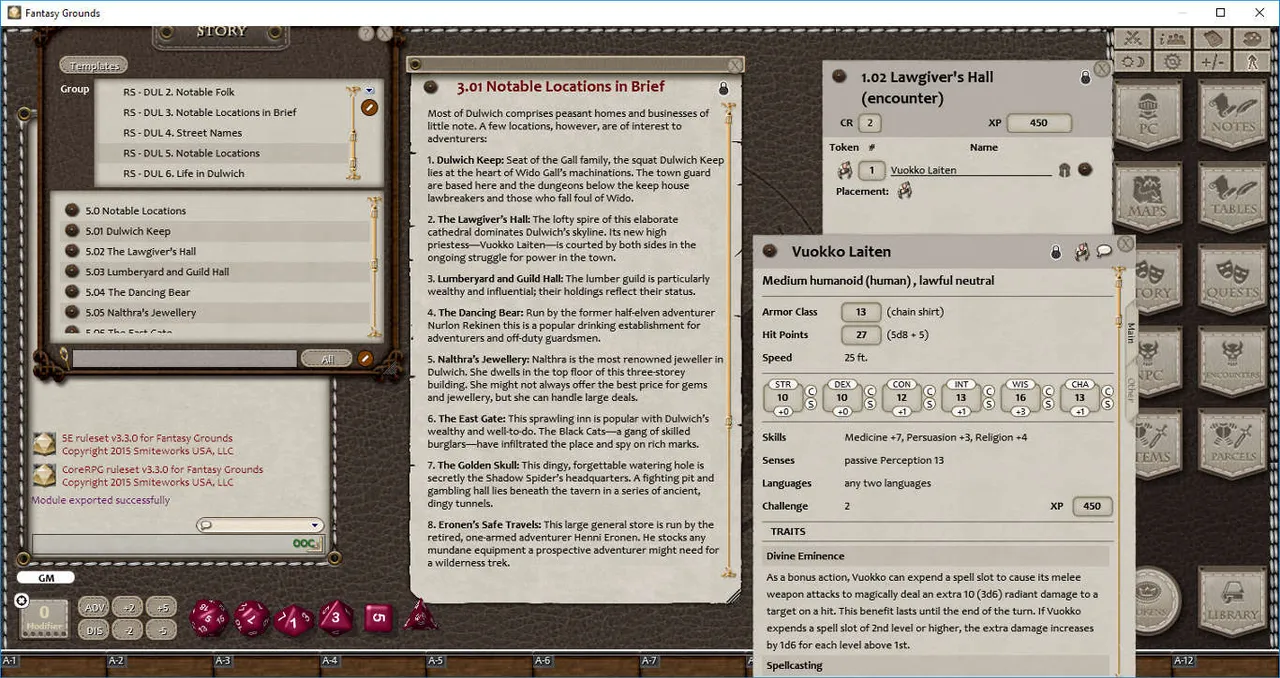 Fantasy Grounds - Town Backdrop: Dulwich (5E) Screenshot 0