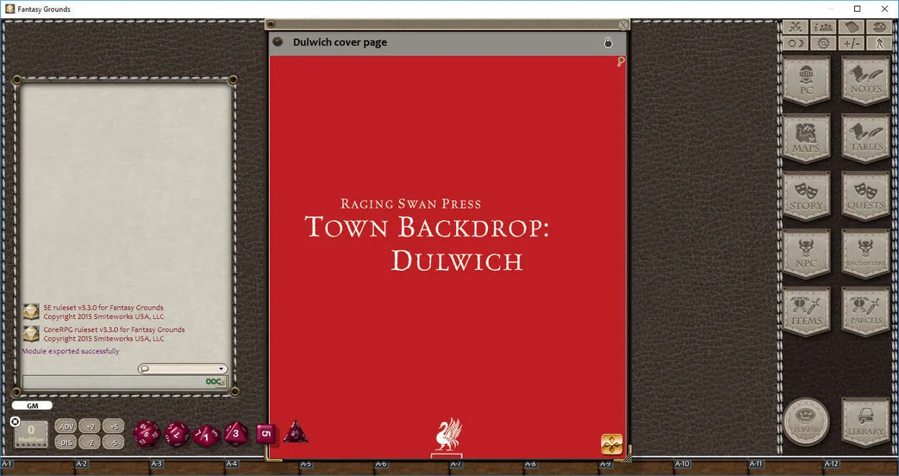 Fantasy Grounds - Town Backdrop: Dulwich (5E) Screenshot 2