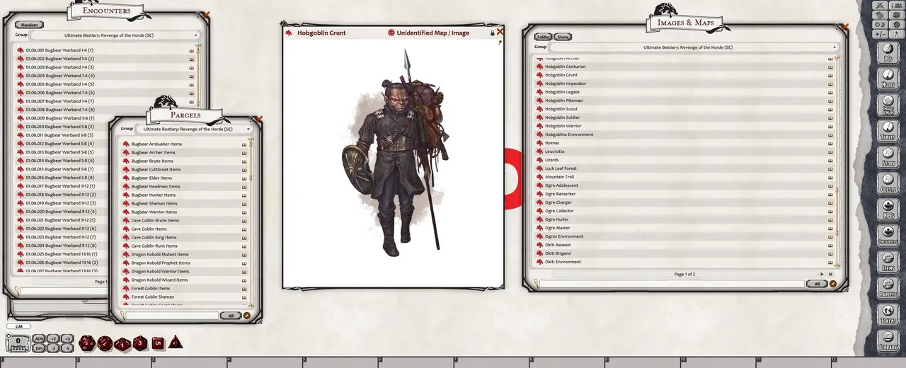 Fantasy Grounds - Ultimate Bestiary: Revenge of the Horde (5E) Screenshot 1