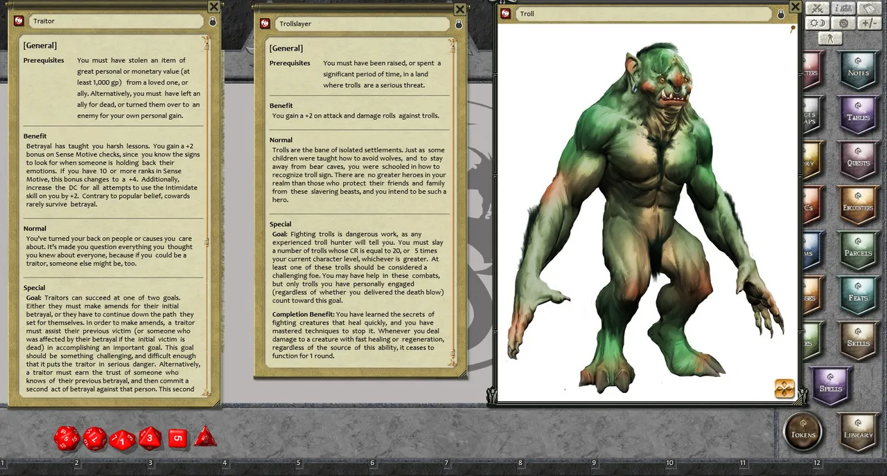 Fantasy Grounds - Feats of Legend: 20 Story Feats (PFRPG) Screenshot 3