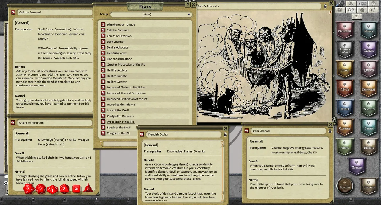 Fantasy Grounds - Feats of Legend: 20 Infernal Feats (PFRPG) Screenshot 3