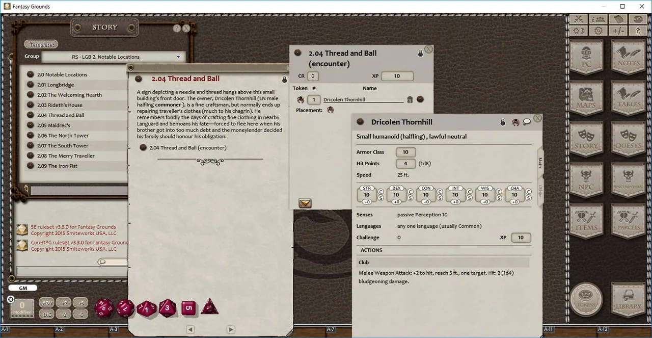 Fantasy Grounds - Village Backdrop : Longbridge (5E) Screenshot 0