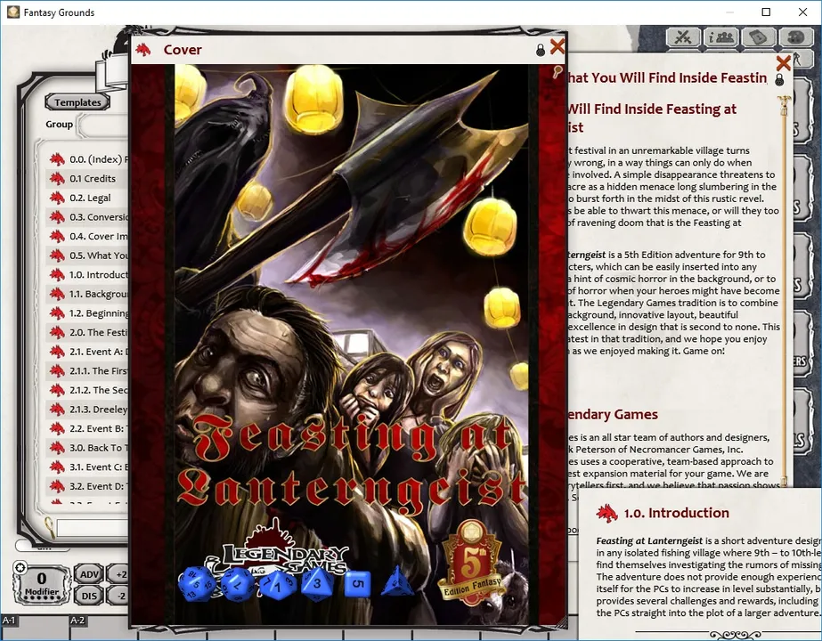 Fantasy Grounds - Feasting at Lanterngeist (5E) Screenshot 1