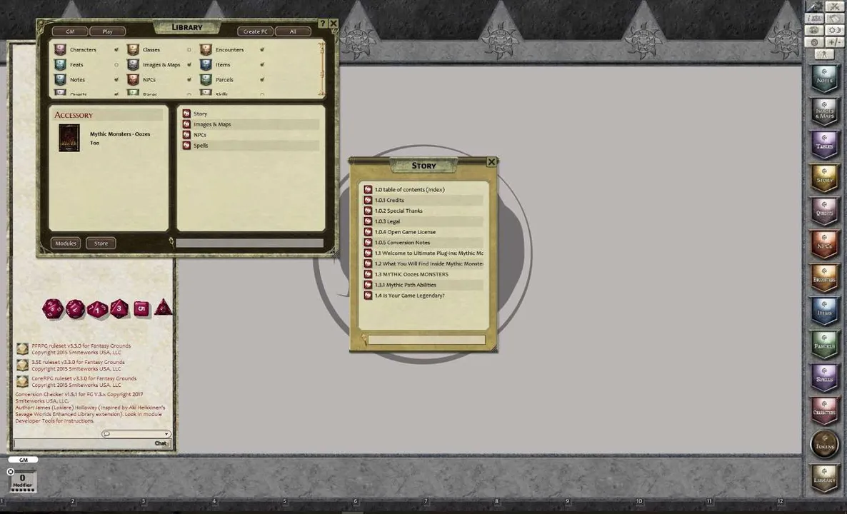 Fantasy Grounds - Mythic Monsters #6 - Oozes Too (PFRPG) Screenshot 0