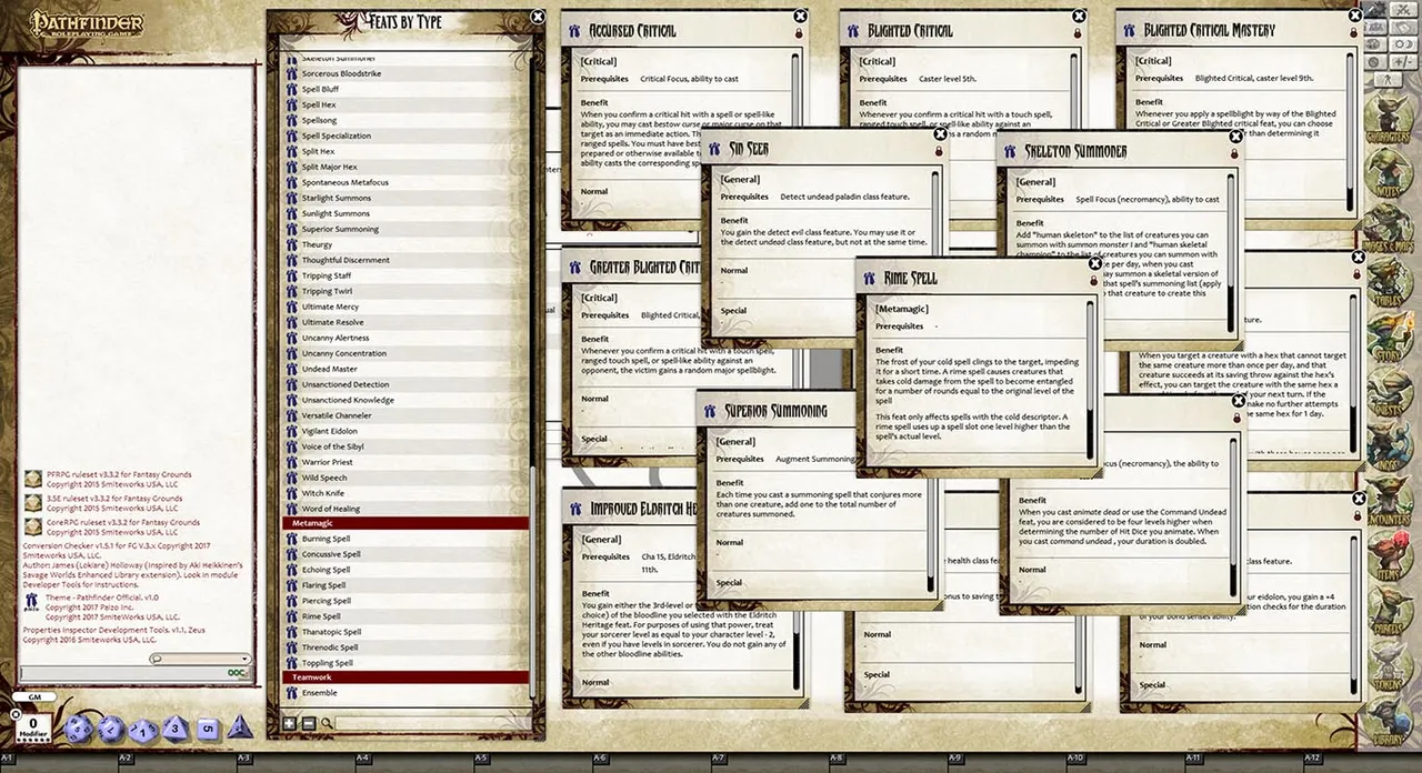 Fantasy Grounds - Pathfinder RPG - Ultimate Magic (PFRPG) Screenshot 3