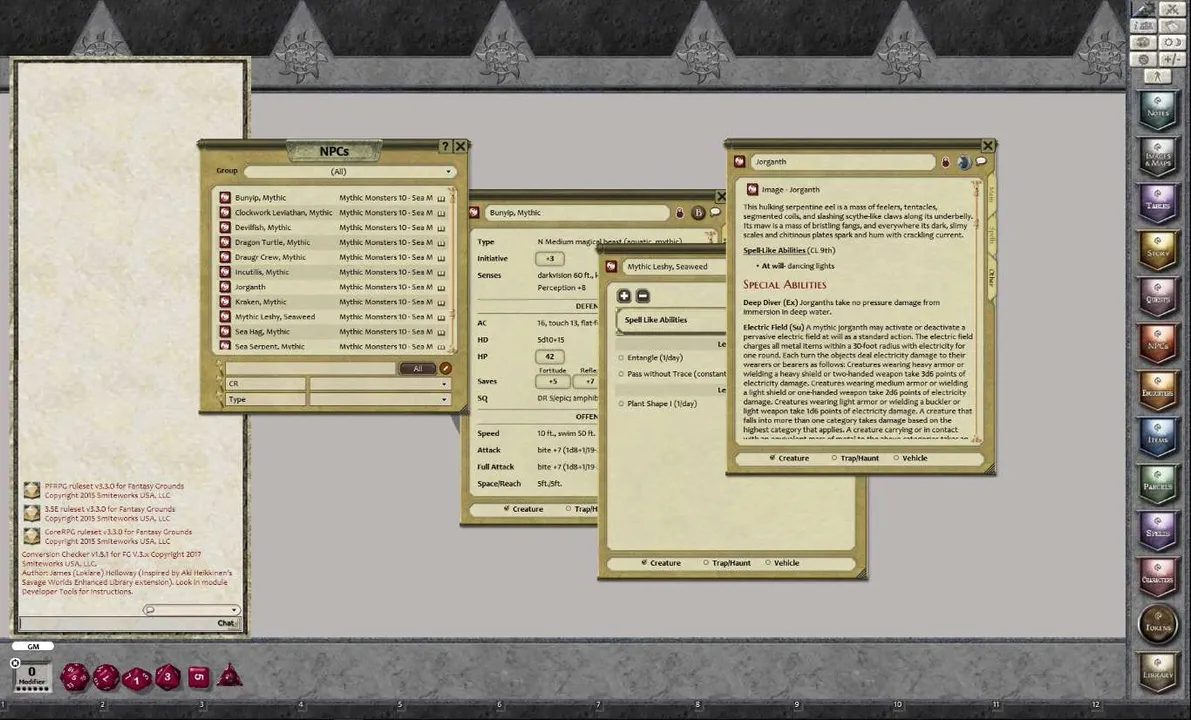 Fantasy Grounds - Mythic Monsters #10: Sea Monsters (PFRPG) Screenshot 2