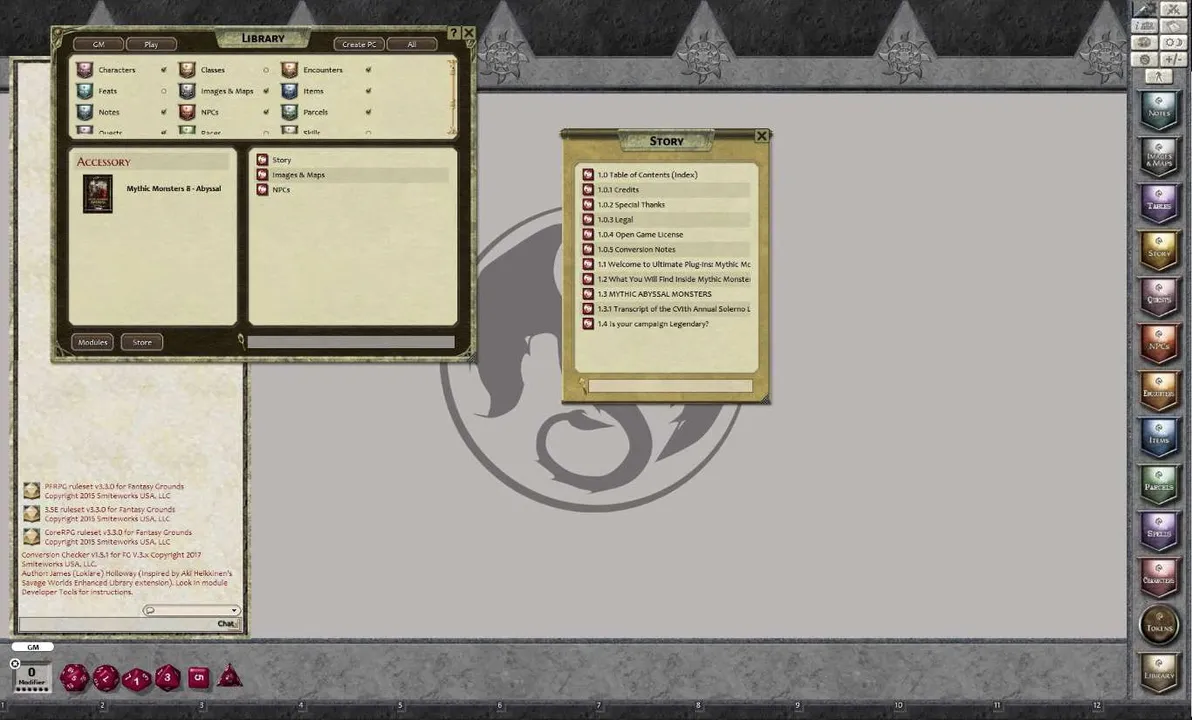 Fantasy Grounds - Mythic Monsters #8: Abyssal (PFRPG) Screenshot 0