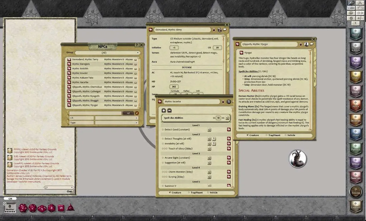 Fantasy Grounds - Mythic Monsters #8: Abyssal (PFRPG) Screenshot 2