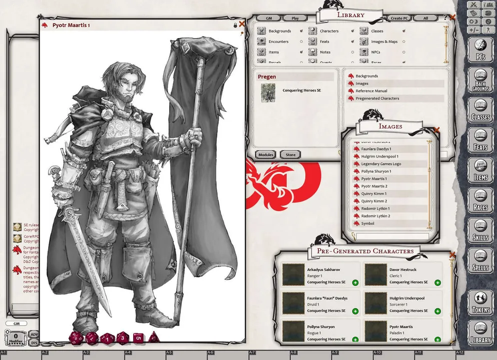 Fantasy Grounds - Conquering Heroes (5E) Screenshot 0