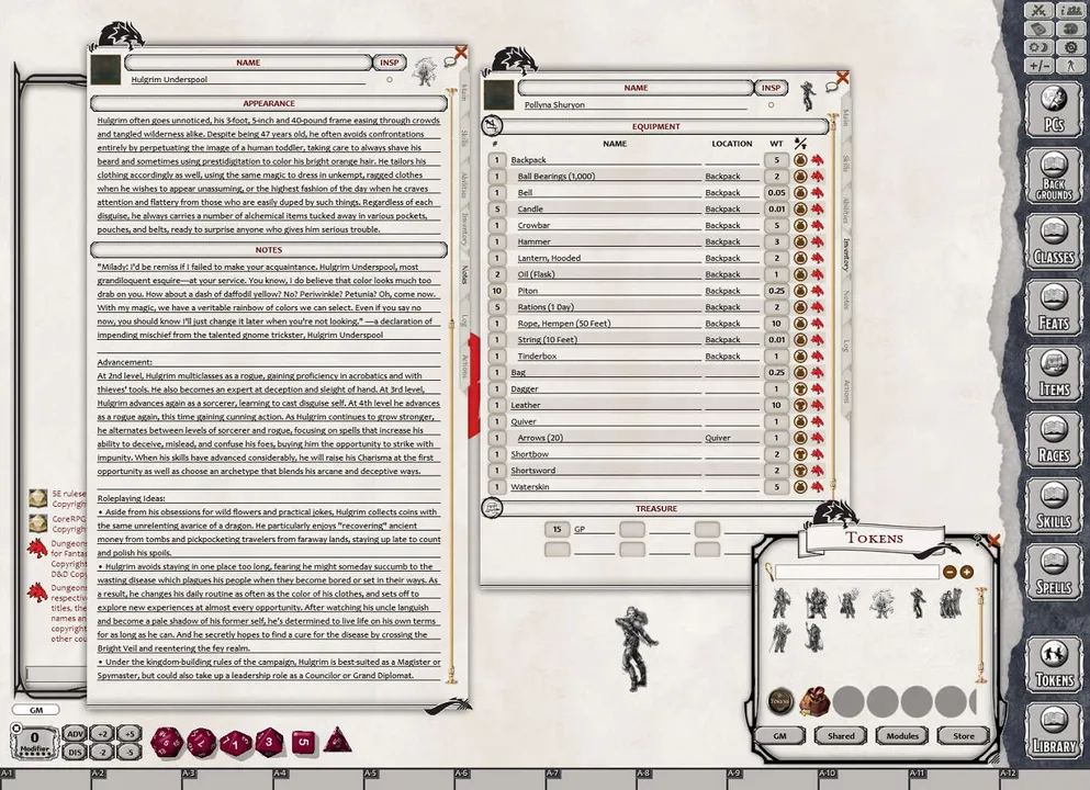 Fantasy Grounds - Conquering Heroes (5E) Screenshot 3