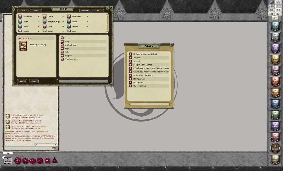 Fantasy Grounds - Treasury of the City (PFRPG) Screenshot 0