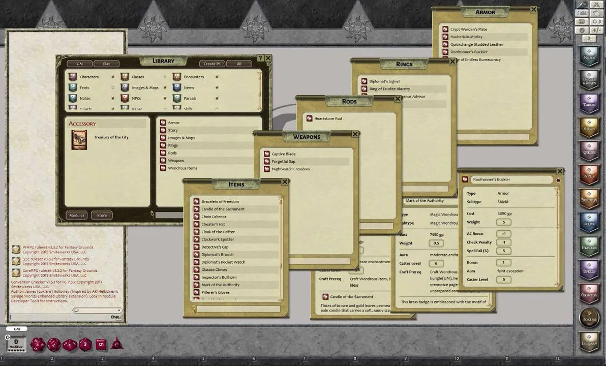 Fantasy Grounds - Treasury of the City (PFRPG) Screenshot 2