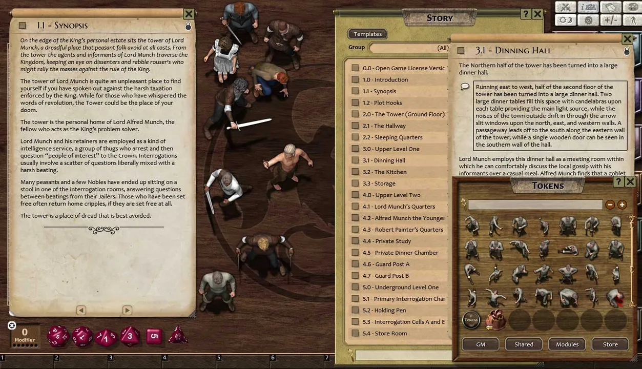 Fantasy Grounds - Compass Point #05: The Tower of Lord Munch (PFRPG) Screenshot 0
