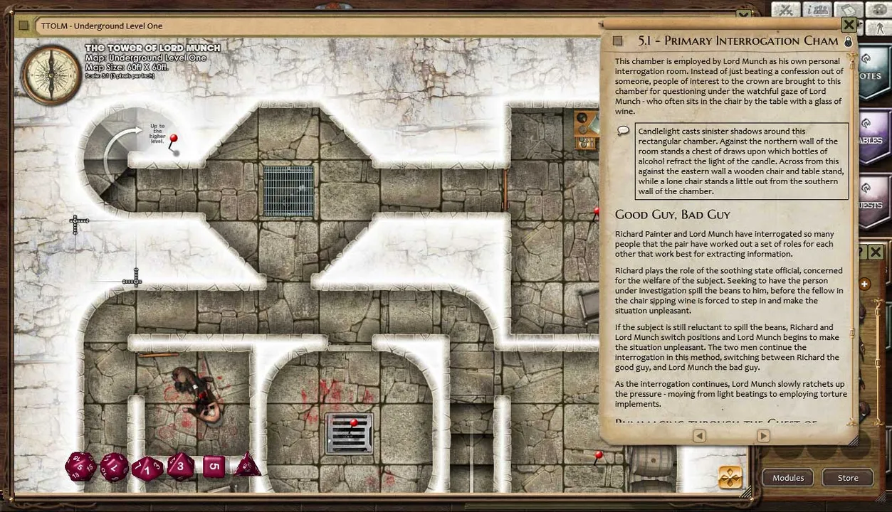 Fantasy Grounds - Compass Point #05: The Tower of Lord Munch (PFRPG) Screenshot 3