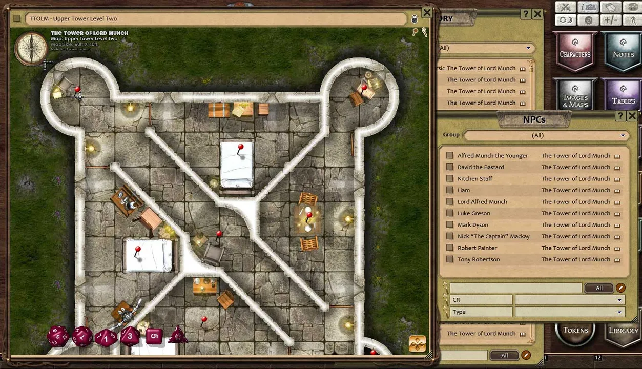 Fantasy Grounds - Compass Point #05: The Tower of Lord Munch (PFRPG) Screenshot 1