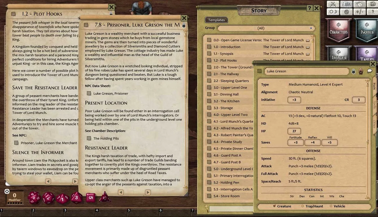 Fantasy Grounds - Compass Point #05: The Tower of Lord Munch (PFRPG) Screenshot 4