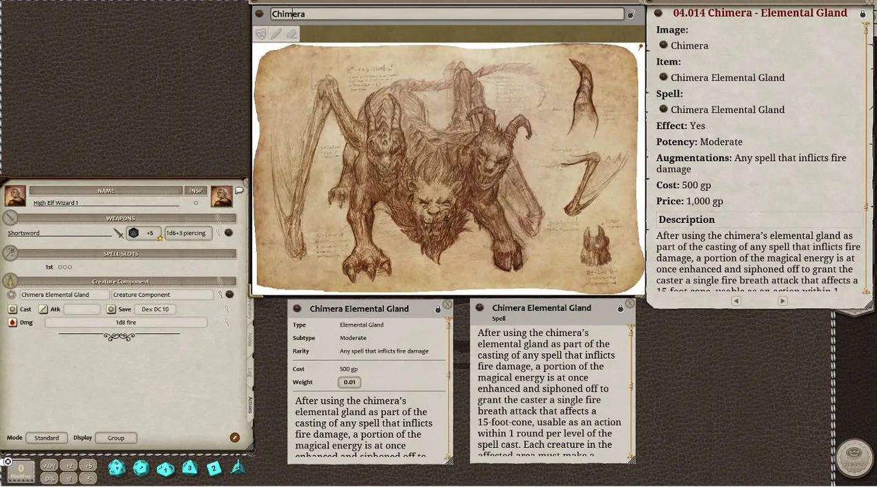 Fantasy Grounds - Creature Components Volume 1 (5E) Screenshot 0