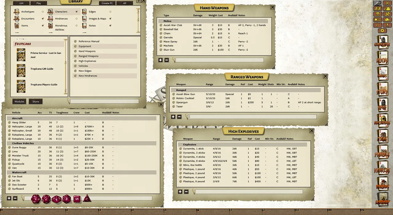 Fantasy Grounds - Tropicana Campaign Setting (Savage Worlds) Screenshot 2