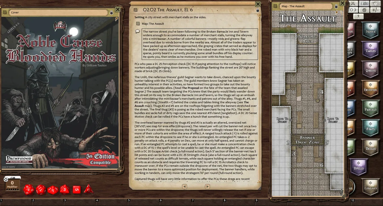 Fantasy Grounds - Noble Cause, Bloodied Hands (PFRPG) Screenshot 3