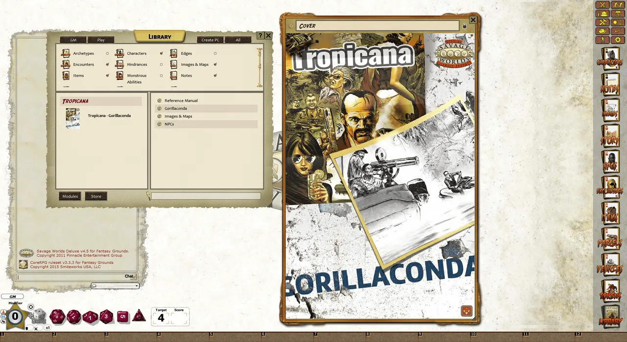 Fantasy Grounds - Tropicana: Gorillaconda (Savage Worlds) Screenshot 3