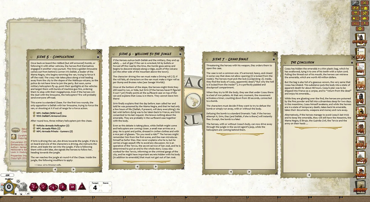 Fantasy Grounds - Tropicana: Die Fast... (or die trying) (Savage Worlds) Screenshot 3
