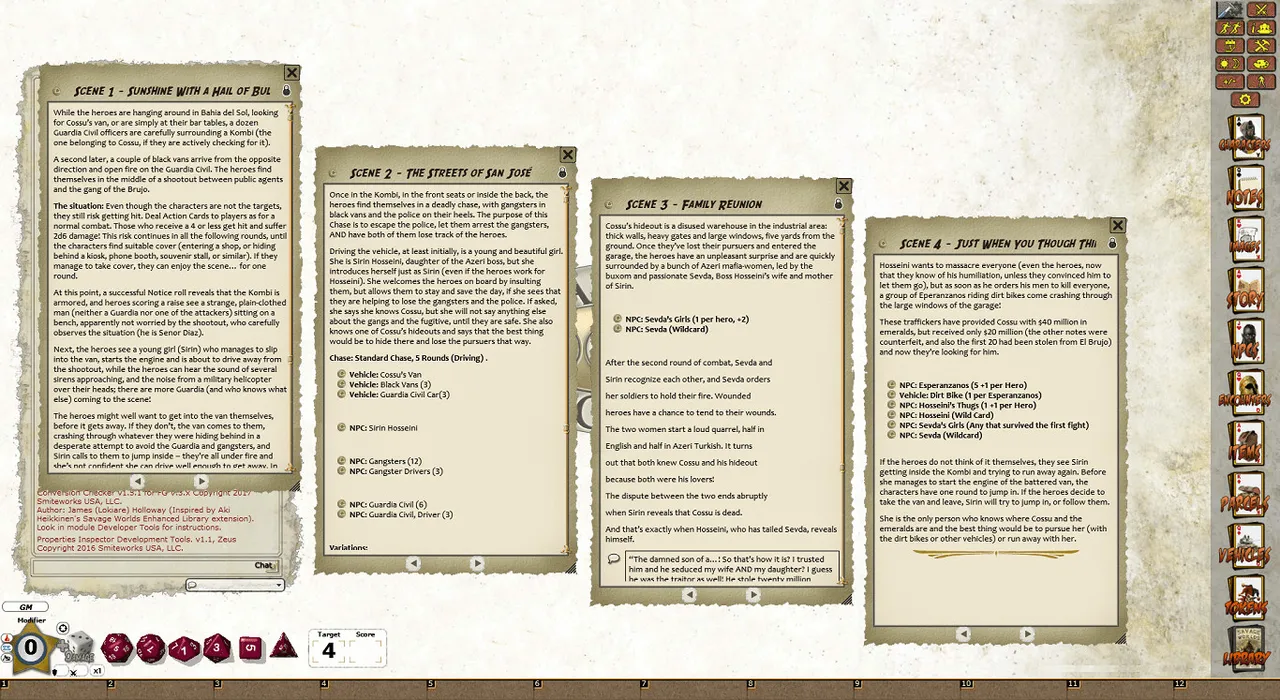 Fantasy Grounds - Tropicana: Die Fast... (or die trying) (Savage Worlds) Screenshot 2