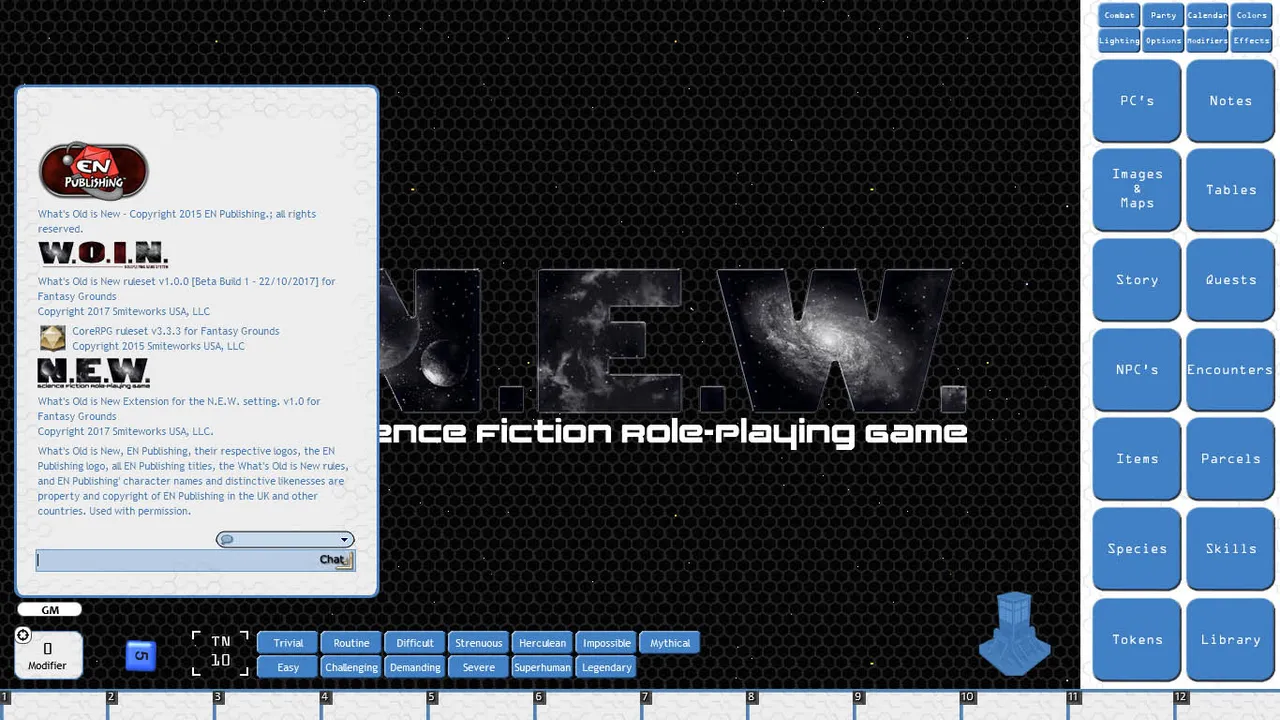 Fantasy Grounds - N.E.W. (WOiN) Screenshot 1