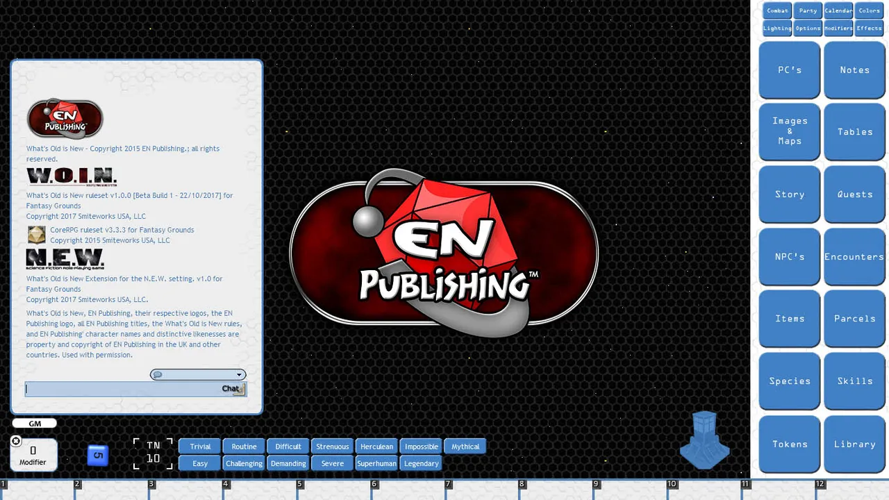 Fantasy Grounds - N.E.W. (WOiN) Screenshot 0