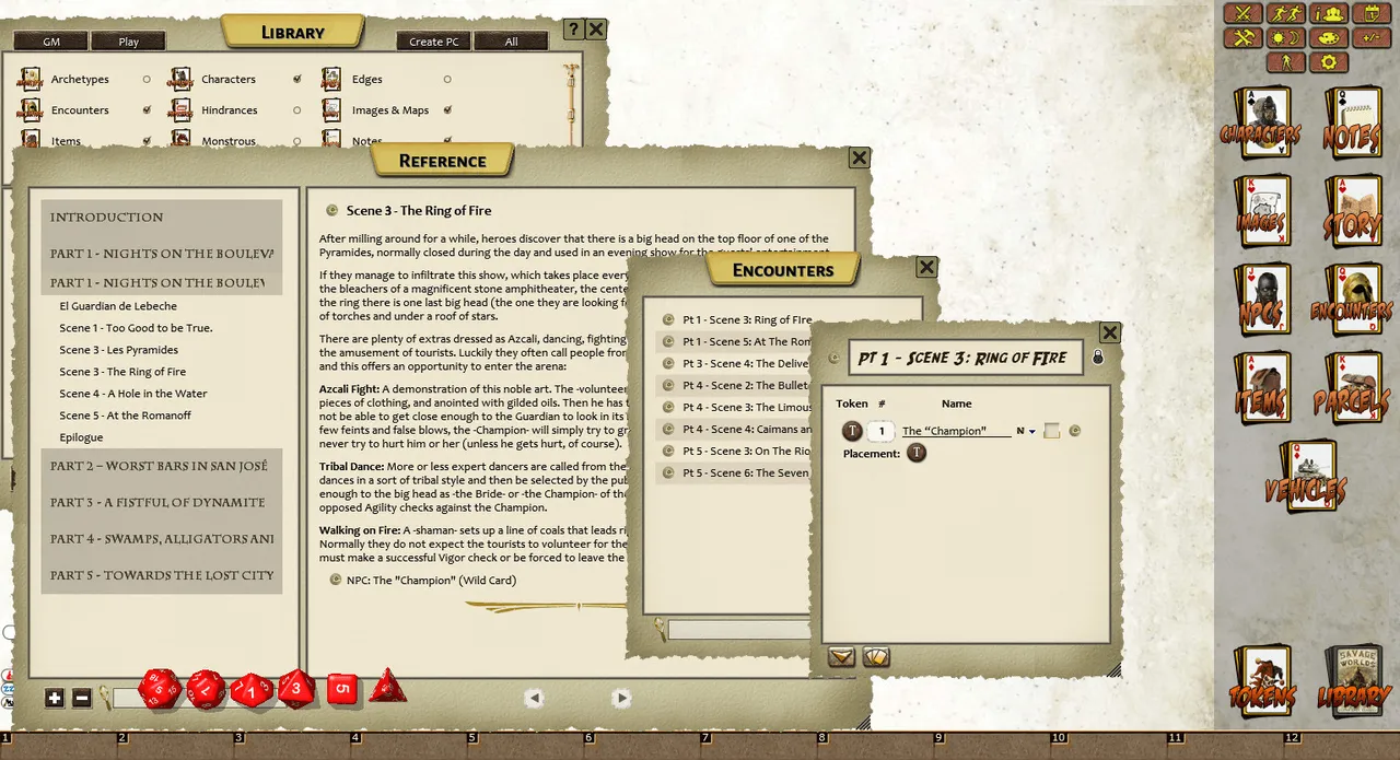 Fantasy Grounds - Tropicana: Researchers of the Lost City (Savage Worlds) Screenshot 1