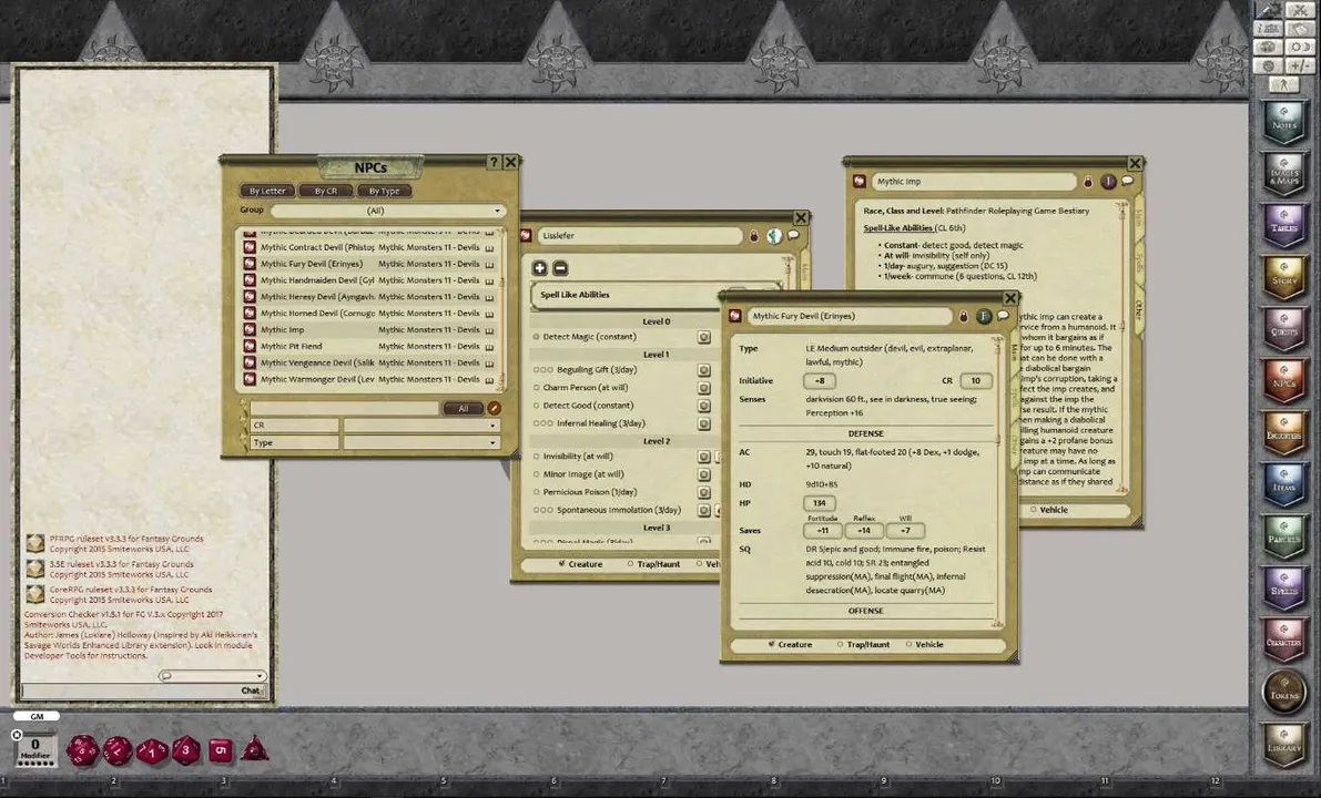Fantasy Grounds - Mythic Monsters #11: Devils (PFRPG) Screenshot 2