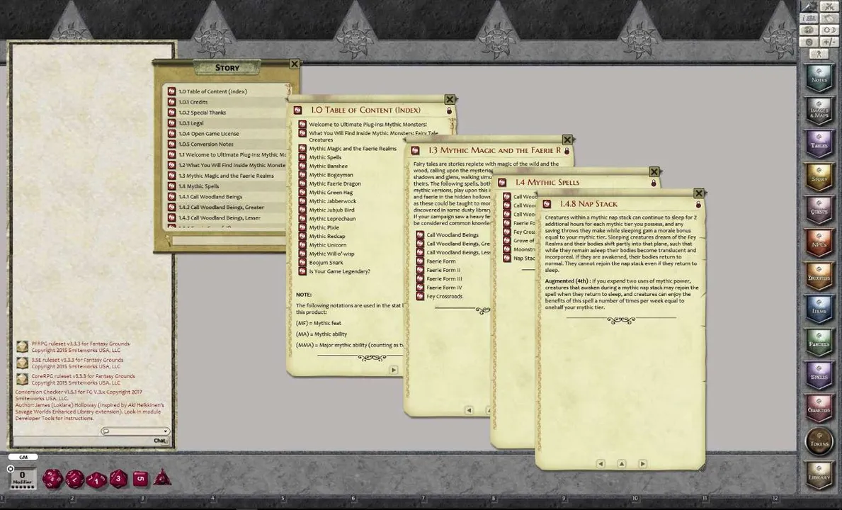 Fantasy Grounds - Mythic Monsters #12: Fairy Tale Creatures (PFRPG) Screenshot 1