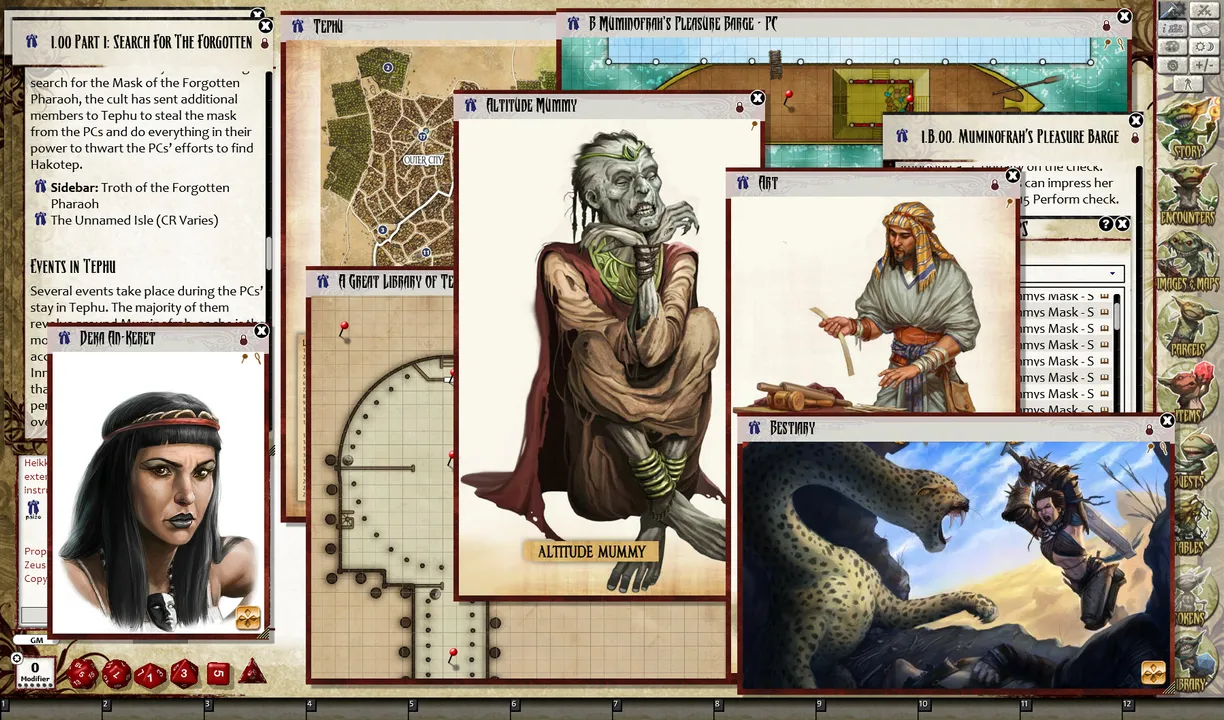 Fantasy Grounds - Pathfinder RPG - Mummy's Mask  AP 3: Shifting Sands (PFRPG) Screenshot 1