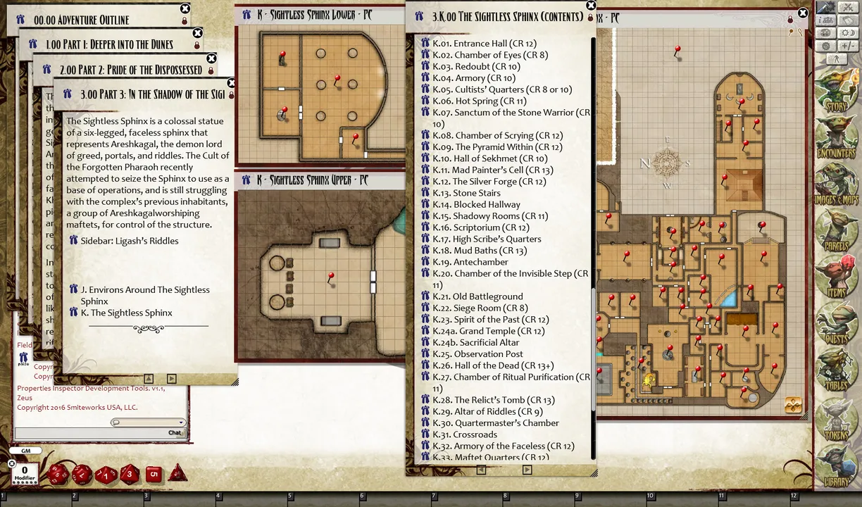 Fantasy Grounds - Pathfinder RPG - Mummy's Mask  AP 4: Secrets of the Sphinx (PFRPG) Screenshot 1