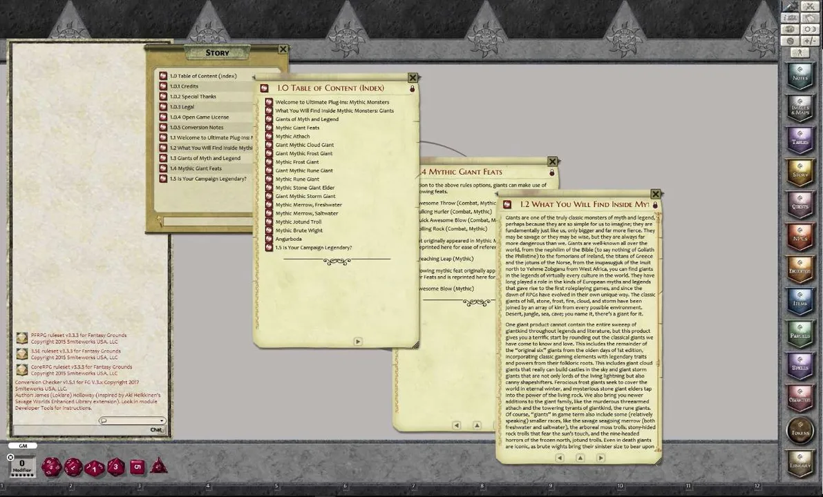 Fantasy Grounds - Mythic Monsters #14: Giants (PFRPG) Screenshot 1